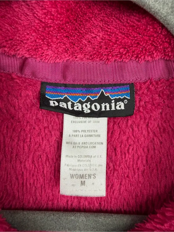 Patagonia Re-Tool Snap-T Fleece Rubellite Pink Women’s M - Image 6