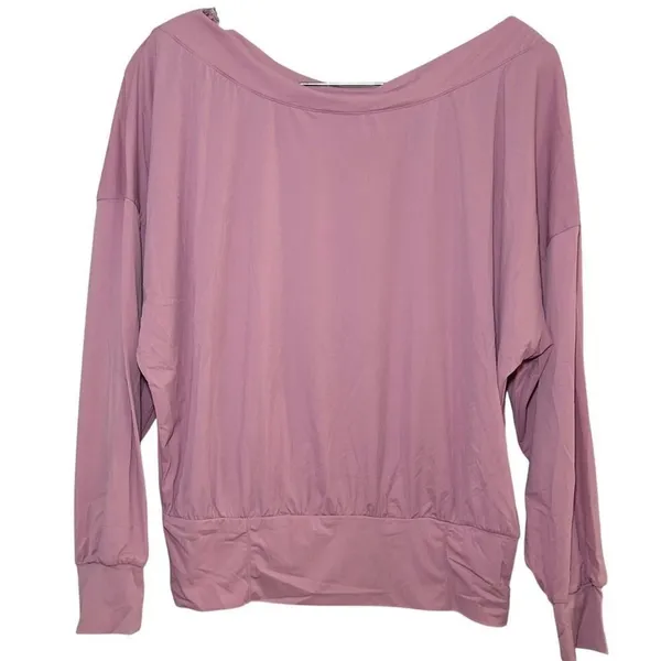 NWT Halara Off-shoulder Oversize Cool Touch Quick Dry Yoga Sports Top Athleisure - Image 2