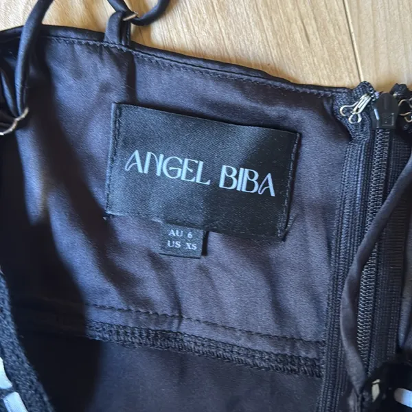 Angel Biba Black Maxi Dress - Image 4