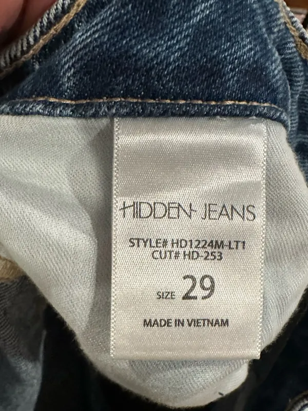 Hidden Tracey Lace-Up Hem Sides Ankle Crop Blue Jeans 29 - Image 11