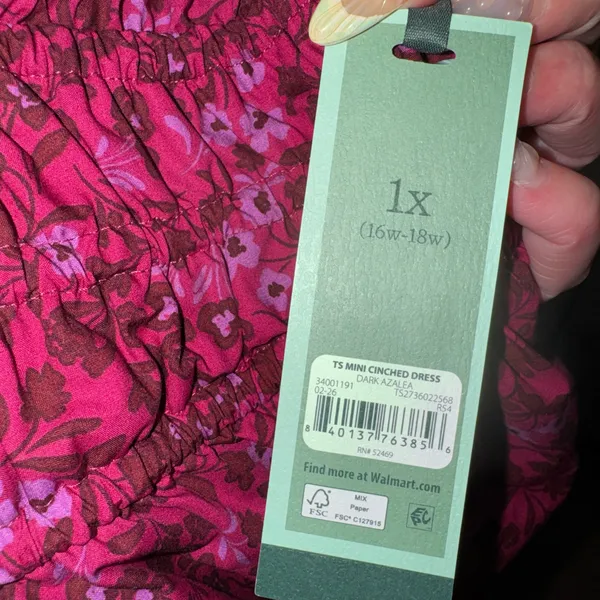 Terra & Sky Cinched waist mini dress - Image 7