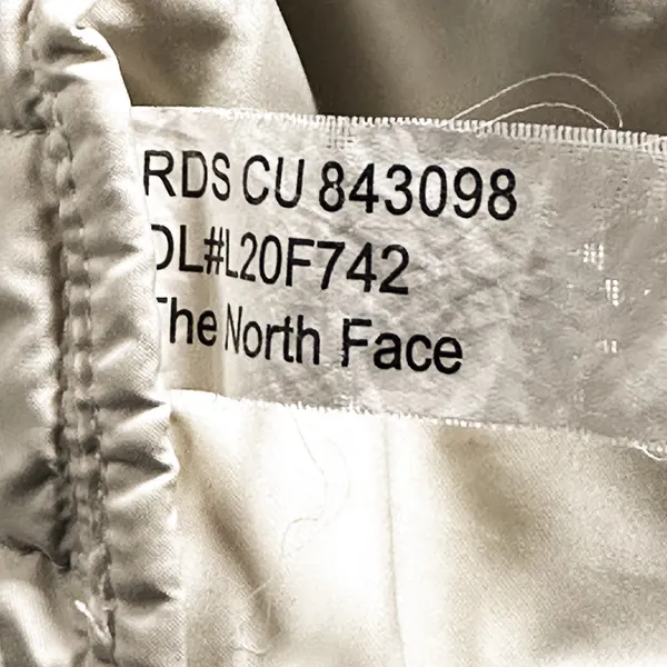 The North Face 550 Down Puffer Jacket XS Cream Off White Aconcagua - Image 7