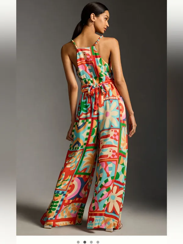 FARM Rio Cutout Halter Jumpsuit - Image 2