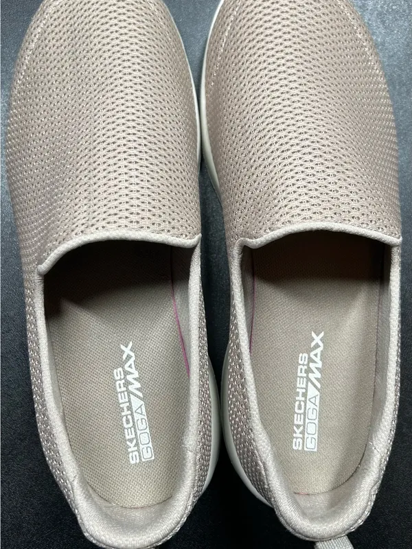 Skechers Women’s Size 9.5 Go Walk Joy Taupe Slip-On Shoes - Image 5