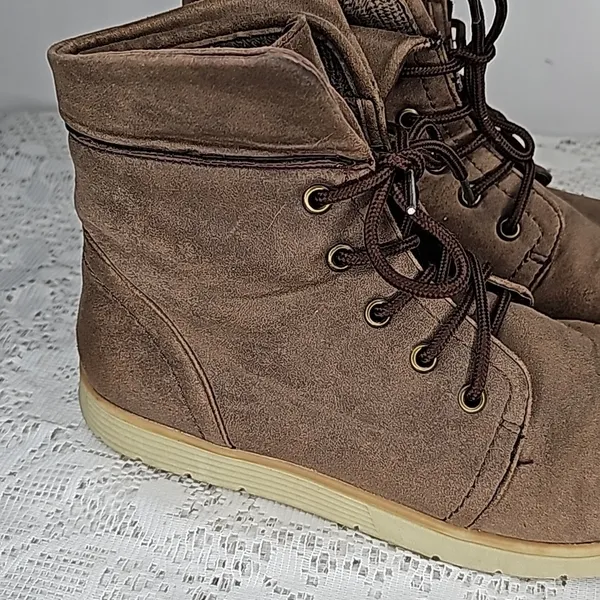 Cliffs BTW White Mountain Derby brown lace up high top ankle boots sz 8.5 - Image 2