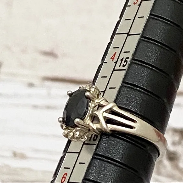 Black Onyx Sterling Silver Ring 5 - Image 11