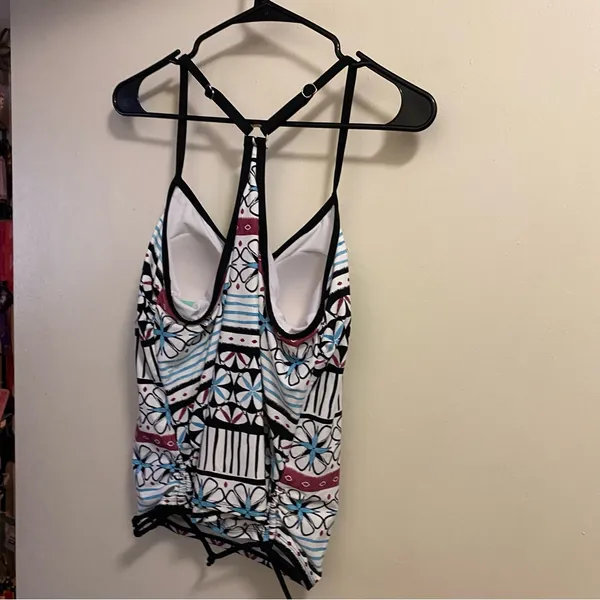 South Point Womens Tankini Swim Top Only Size 14 Bust 42” Floral Print New NWT - Image 4