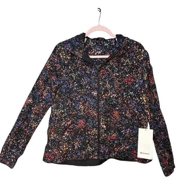 Lululemon Pack it Up‎ Jacket Flowerescent Multi Print Size 4 RARE - Image 11