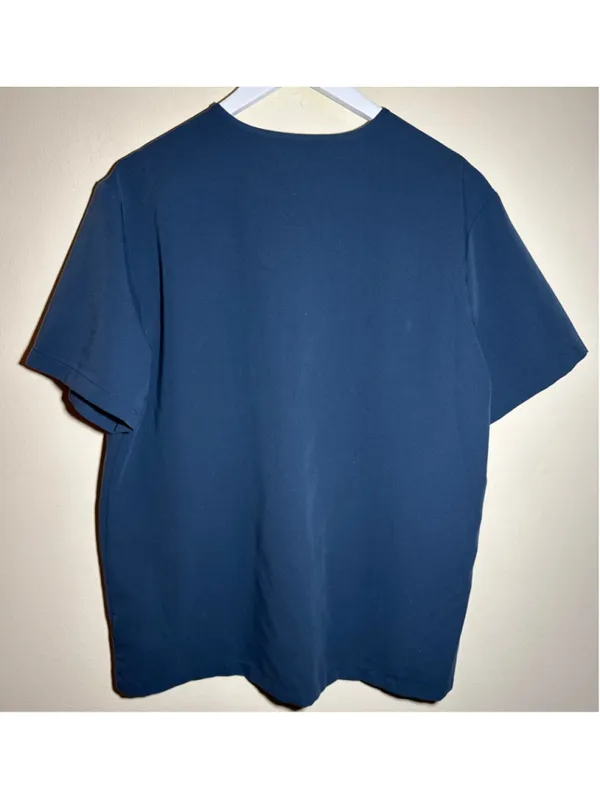 FIGS Technical Collection Scrub Top Blue Size L - Image 4