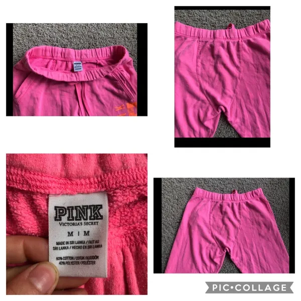 VS pink sweats Sz M - Image 6