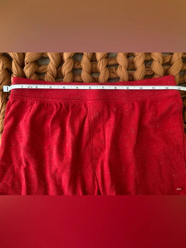 Victoria’s Secret PINK Red Sparkle Pajama Shorts - Image 5