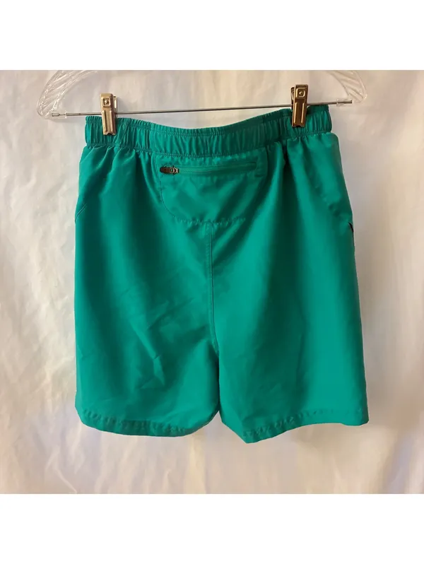 Under Armour HeatGear Womens Running Shorts Teal Green Black Athletic Size Med - Image 2