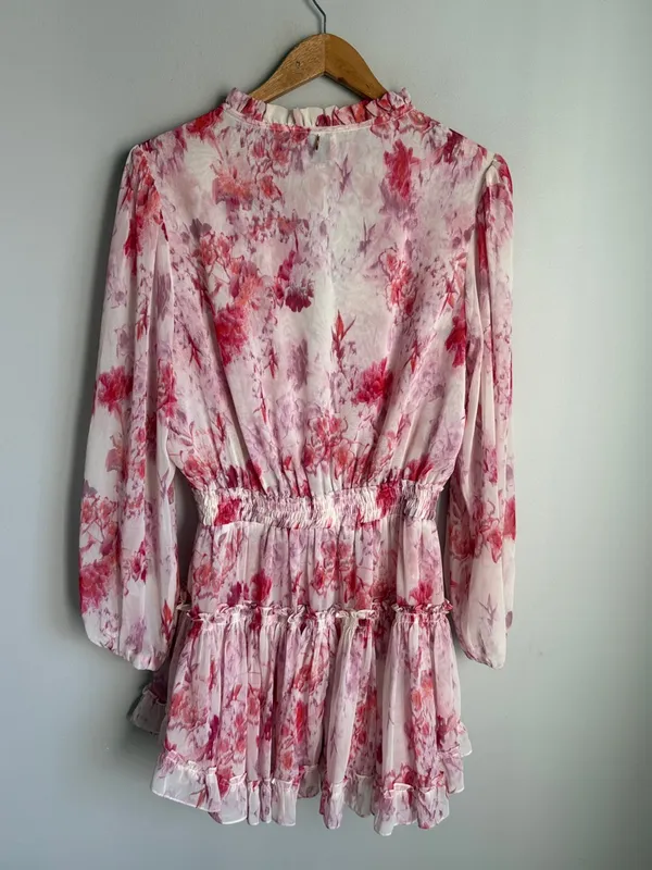 MISA Los Angeles Lorena Dress in Abstract Rose Flora Medium - Image 4