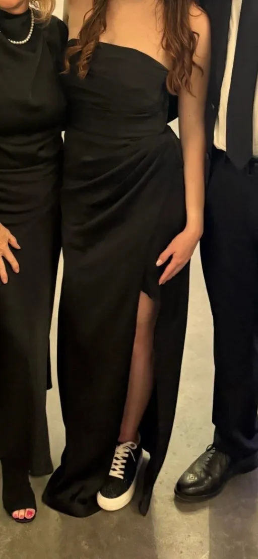 Azazie Bridesmaid Satin Dress - Image 4