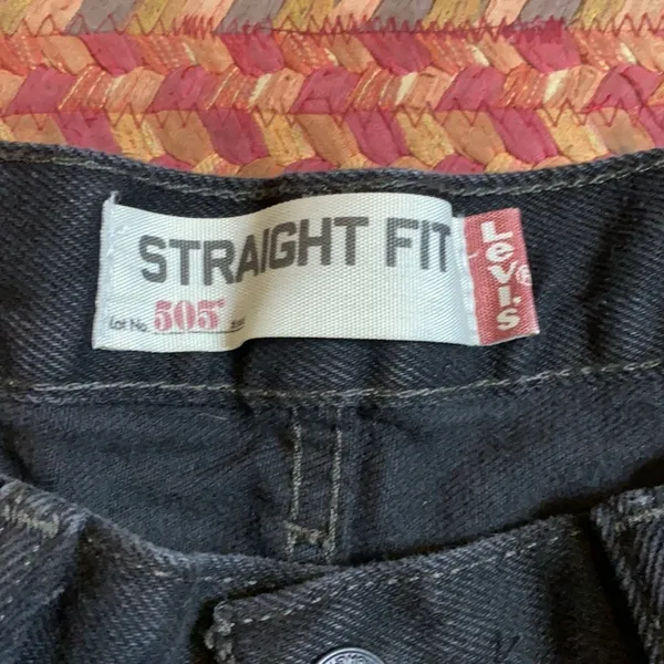 Retro Y2k Levis 505 Black Straight Fit Jeans - Image 6