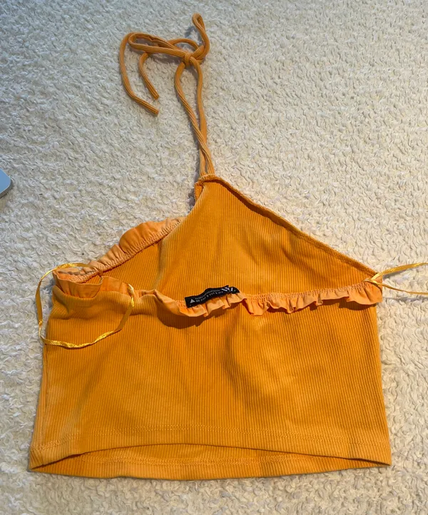 ZARA Cropped Halter Knit Top - Image 5