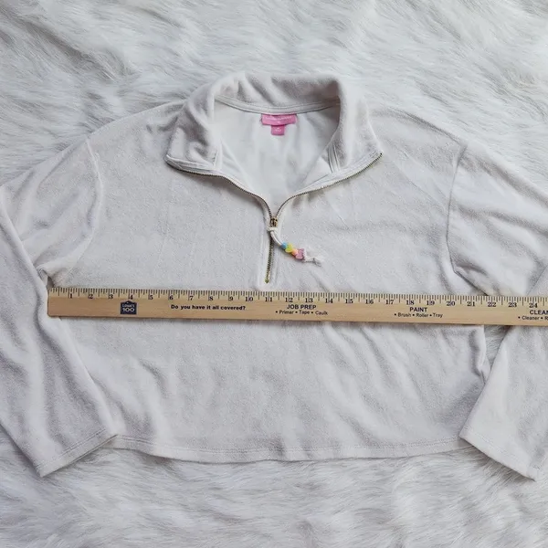Stoney Clover -808 Lane White Sweatshirt 1/3 zip‎ up Medium - Image 6
