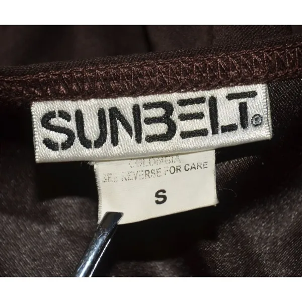 Sunbelt Women's Maxi Dress Size S Brown Faux Suede Y2K Vintage Lagenlook Slits - Image 6