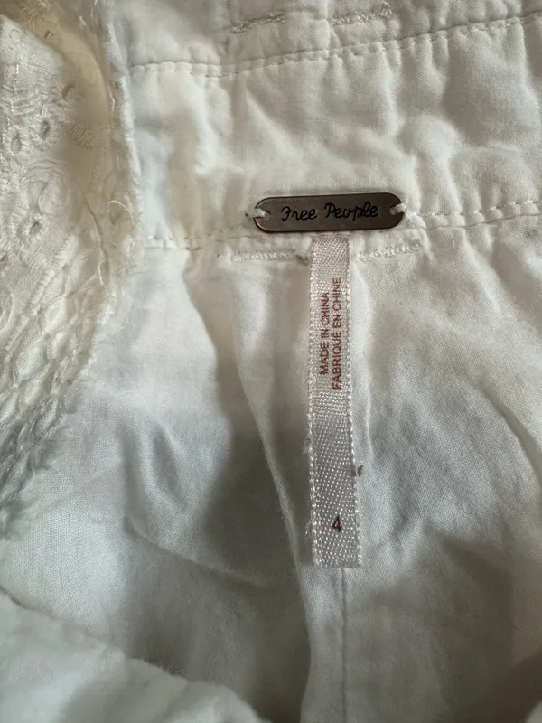 Free People Eyelet Romper Ivory Sahara - Image 6
