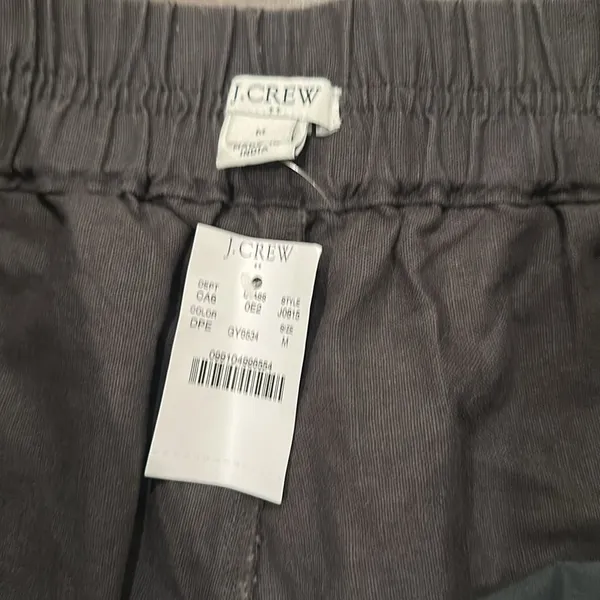 NWT JCrew Factory Dark Gray Embroidered Shorts Sz M - Image 3