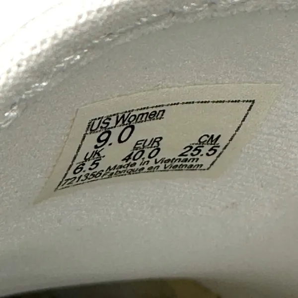 VANS | US Women Size 9 | Classic Asher White Canvas Slip-On Skate Shoes 721356 - Image 7