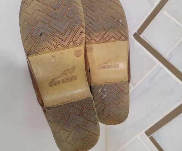 DANSKO Antique Brown Oiled Leather Clogs Size 40 US 9.5-10 - Image 3