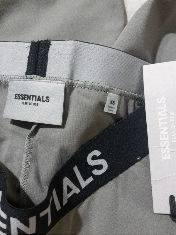 NWT Fear of God ESSENTIALS Biker Shorts XS Charcoal Athletic High Waisted - Image 5