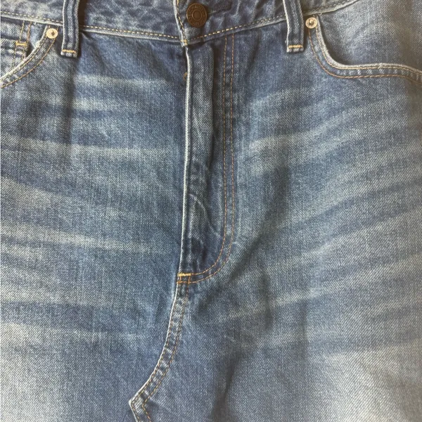 Abercrombie & Fitch Blue Denim Skirt size 32 - Image 3