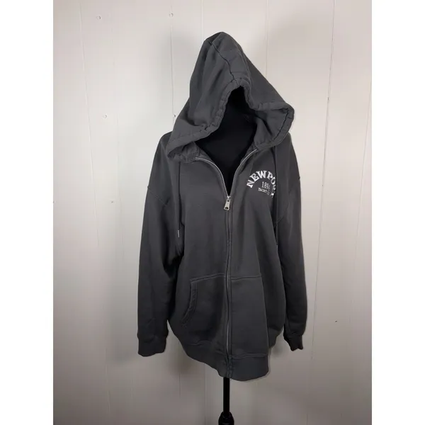relaxed Lazy Sunday Newport Casual‎ Teen Y2K Green Zipup Jacket Xl - Image 2