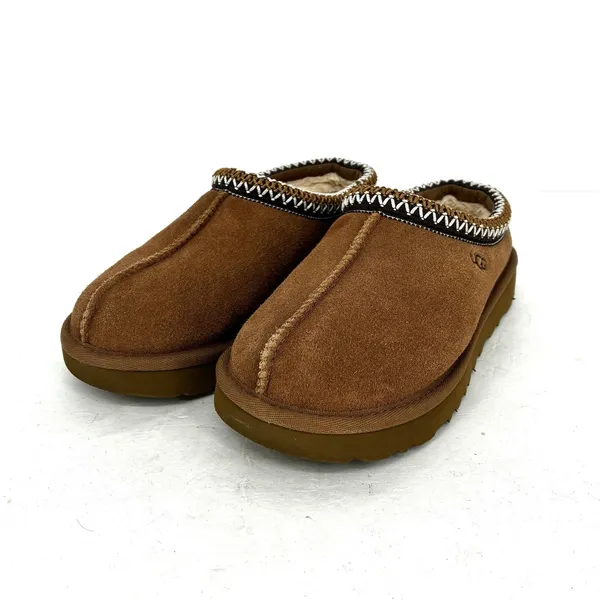 UGG Tasman Slippers Chestnut Brown Suede Shearling Mule Women's Size 6 Shoes - Image 8