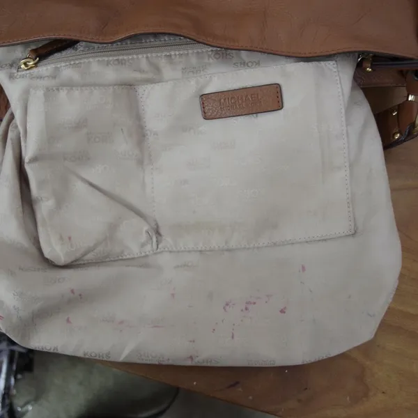 Brown Leather Michael, Michael Kors Shoulder Bag - Image 6