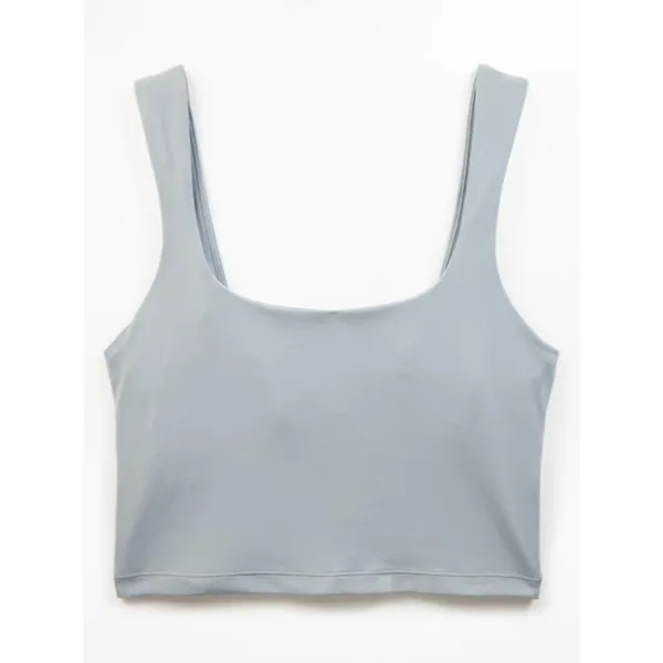 New Athleta XS Transcend Square Neck Crop Bra Blue Star X-Small A-C - Image 3