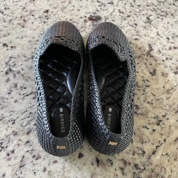 Birdies Starling Final Few Woven Loafers Womens 6.5 Black Quiet Luxury‎ Flats - Image 5