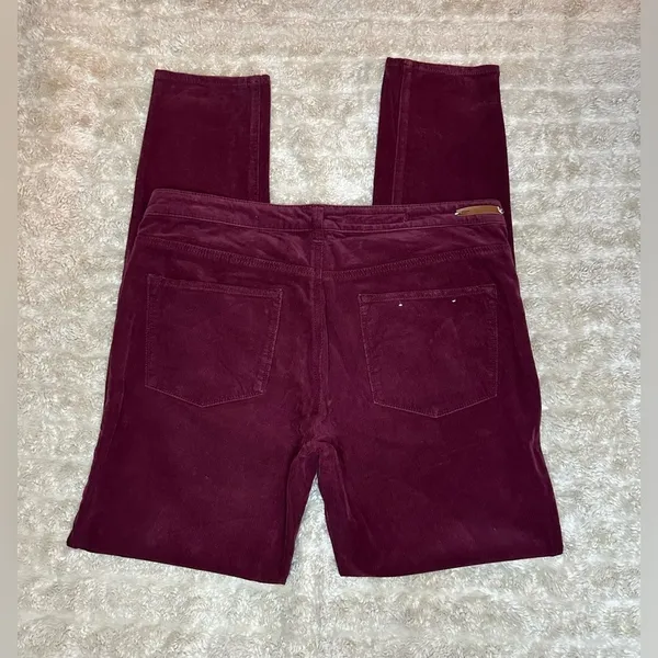 Anthropologie Pilcro and the Letterpress Serif burgundy corduroy skinny pants - Image 5