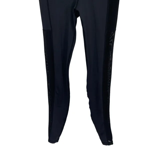Black Lace Leggings Small Stretch Gothic Romantic Night‎ Out - Image 3