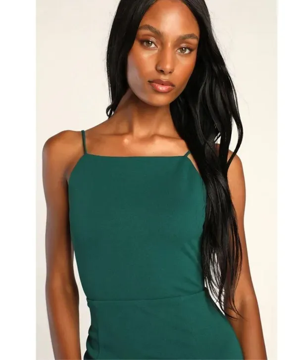 NEW Backless Party Dress Bodycon Side Split Midi Dress XS - Image 2