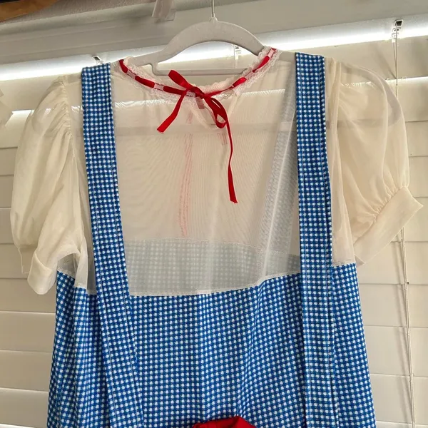 Roma Costume Dorothy Halloween Costume Blue Gingham Coquette Dress XXL - Image 5