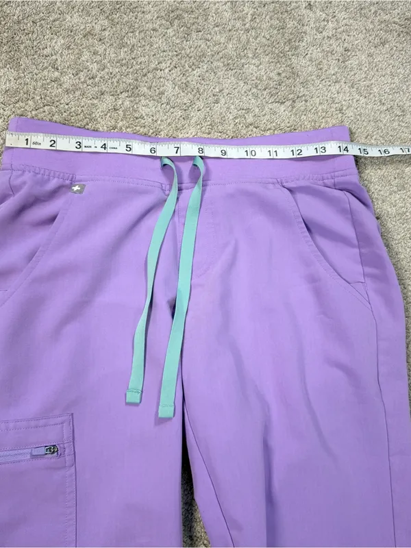 Figs Women’s Zamora High-Rise Casual Scrub Trouser Pants in Lavender XSP - Image 9