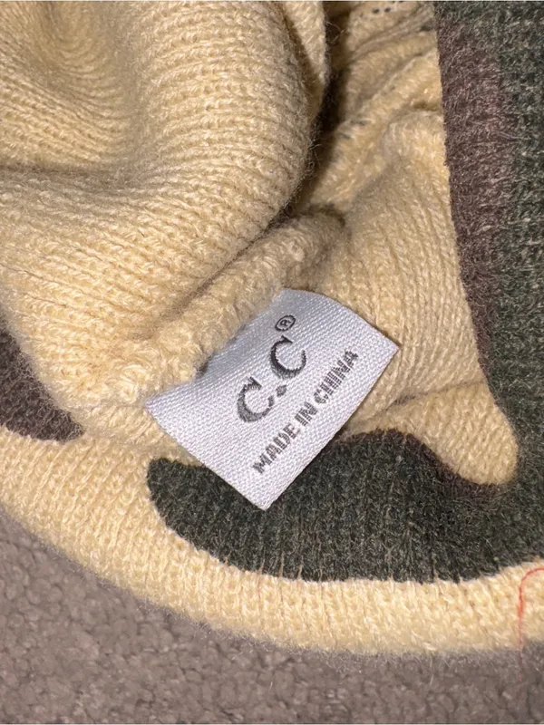 Women’s Camouflage CC Beanie Green - Image 4