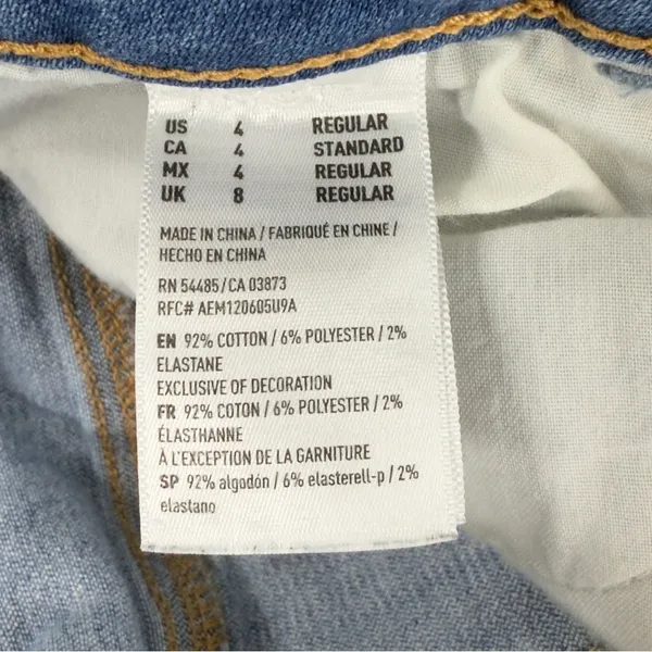 American Eagle High Rise Jeggings Super Stretch Destroyed Medium Wash Size‎ 4R - Image 11