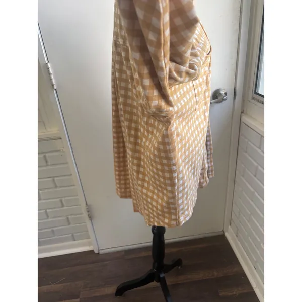 12th Tribe New With Tags Gingham Shacket M/L boho equestrian festival layered - Image 3