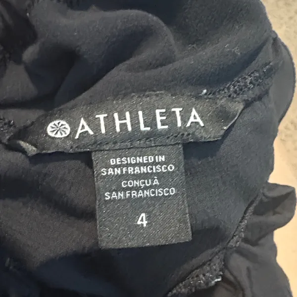 Athleta Midnight Black Active Shorts size 4 - Image 2