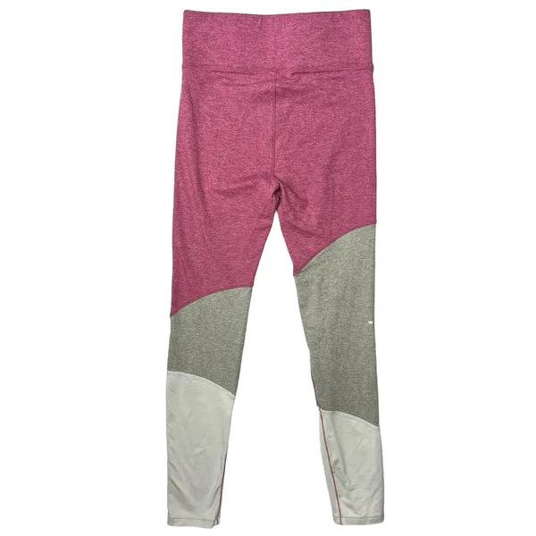 We Me Pink Gray Tri Tone Colorblock Workout Yoga Athletic Two Piece Set Size S - Image 6