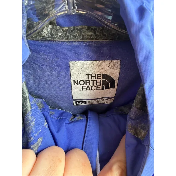 The North Face Women's HDT HyVent Flashdry 2.5L Blue Hooded Rain Jacket Large - Image 4