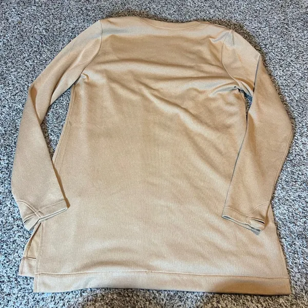 Duluth Trading Co Long Sleeve Open‎ Front Cardigan Sweater Tan M - Image 5