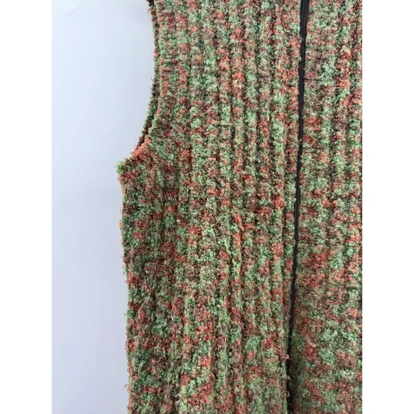 Woolrich Vest Women's Medium Green Wool Blend Zip Outdoor Fall Winter Layer‎ - Image 5