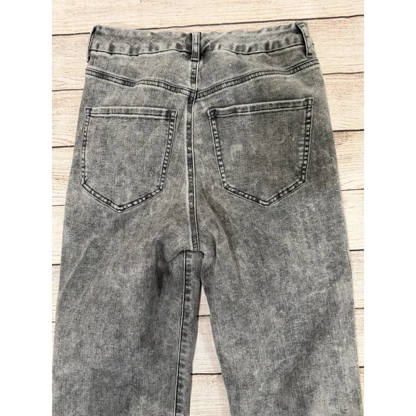 Express grey super Ultra stretch modern straight high rise jeans Small 0/2/4 - Image 4