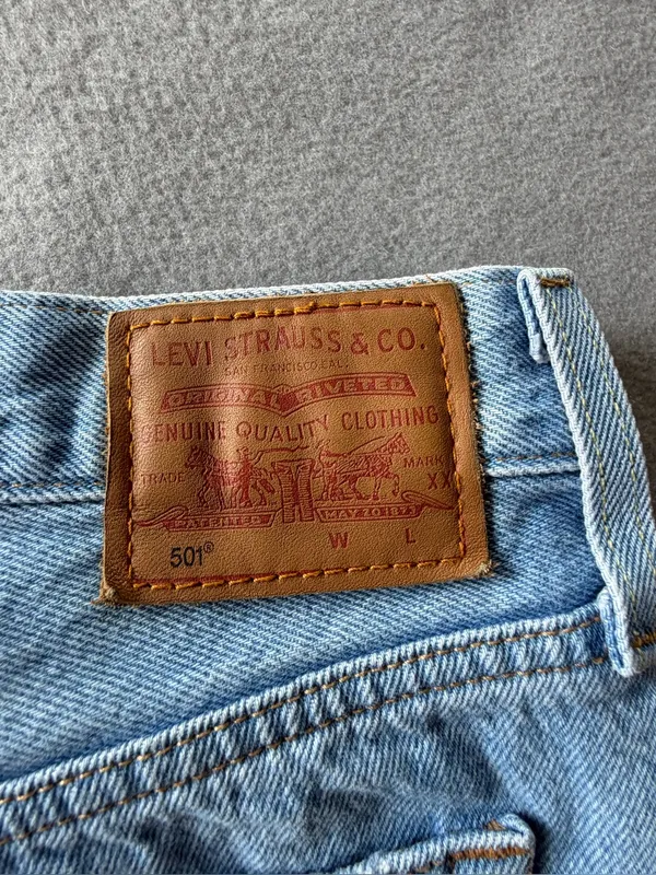 Levis Women's 501 Quiet Riot Hi Rise Shorts Size 31 #260187 - Image 10