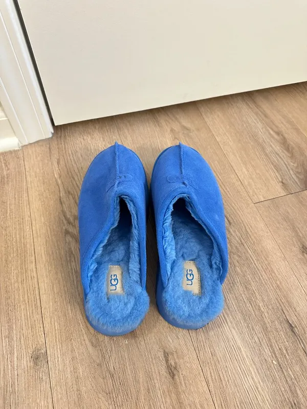 UGG Discoquette Genuine Shearling Slide Slipper in Blue US 9 - Image 4