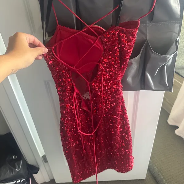 Red Hoco Dress - Image 2